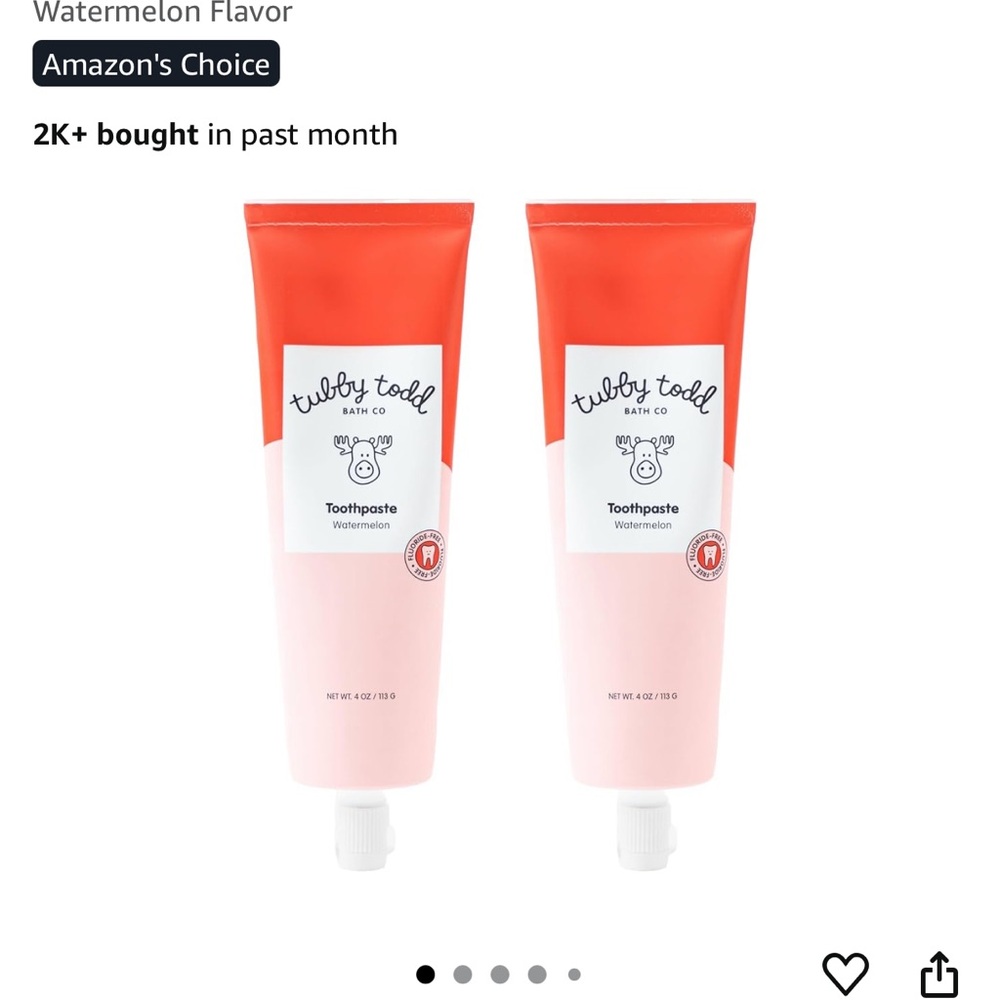 Tubby Todd Watermelon Toothpaste 4PK